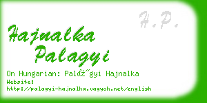 hajnalka palagyi business card